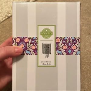 Scentsy Etched Core Rose Gold Mini Warmer